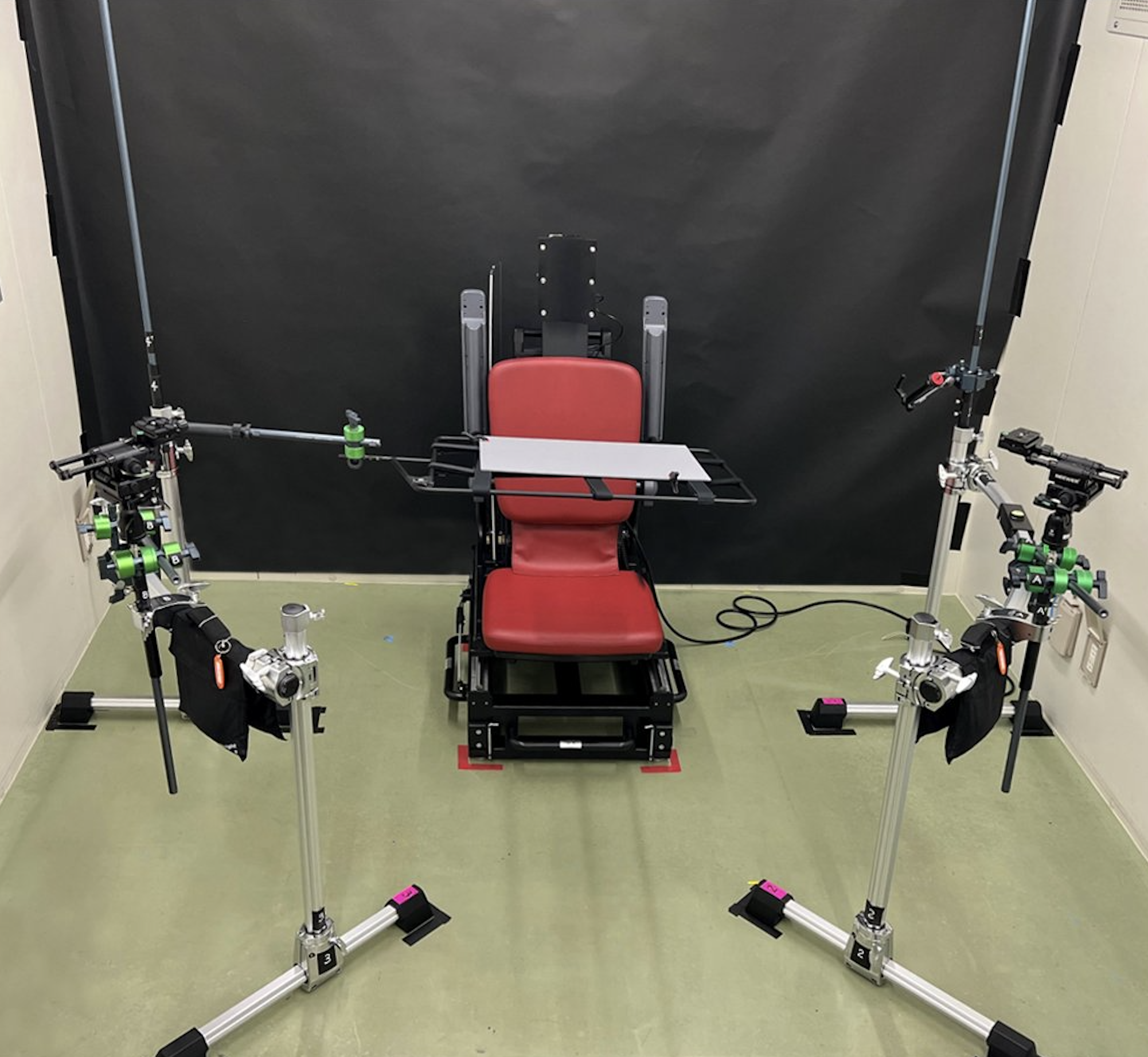 実験用撮影ポジショニングチェア